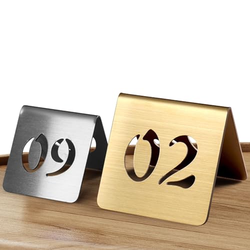 10 szt. cyfry stołu weselnego ze stali nierdzewnej w stylu namiotu metalowe karty na przyjęcia i imprezy elegancka dekoracja imprezowa srebrna 6 cm idealna do restauracji i uroczystości
