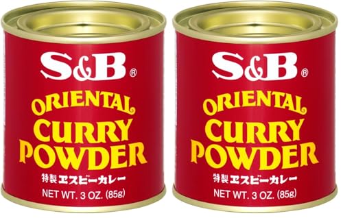 S&B - Curry Japonés, Curry Spice en Polvo, Sazonador Picante, Sabor Picante Suave, Condimento ideal para tus Recetas - 85 g (Paquete de 2)