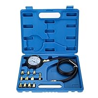 FreeTec 13tlg. Motor Öldruck Tester Öldruckprüfer Messgerät Öldrucktester Werkzeug Prüfer 0-35 bar