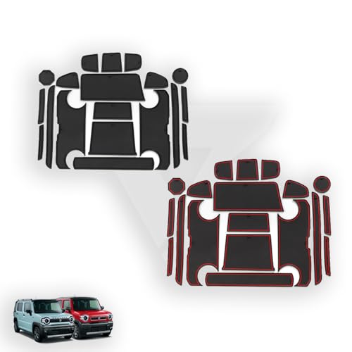 KUTOOK 新型ハスラー ハイブリッド MR52S MR92S オシャレ ドレスアップ 整理整頓 内装 アクセサリー カップホルダーマット ゴム滑り止め