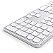 immagine 2SATECHI Tastiera Bluetooth in Alluminio con Tastierino Numerico - Compatibile con iMac PRO/iMac, 2018 Mac Mini, 2019 MacBook PRO, 2018 MacBook Air, 2019 iPad/2018 iPad PRO (Tedesco, Argento)