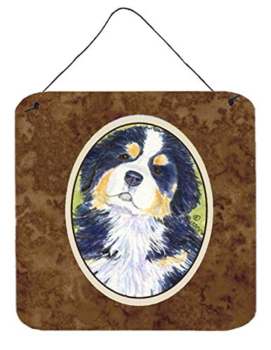 Caroline's Treasures SS1059DS66 Bernese Mountain Dog Wall or Door Hanging Prints Aluminum Metal Sign Kitchen Wall Bar Bathroom Plaque Home Decor, 6x6, Multicolor