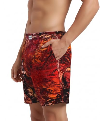 Image of BLACKSMITH Stylish All Over Printed Regular Fit Men's Boxer Shorts with Side Pocket - Soft and Stretchy Elastic No Marks Waist Band - Pack of 2