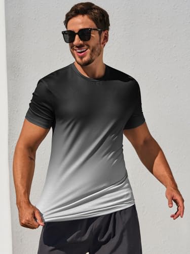 rrhss Mens Muscle Gym T-Shirts Short Sleeve Workout Athletic Bodybuilding Cotton Tee2