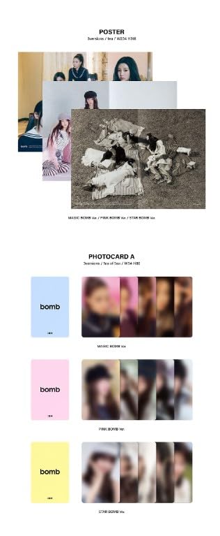 Amazon.com: ILLIT bomb [3 Photobook + 5 GILLT + 1 Weverse All 9