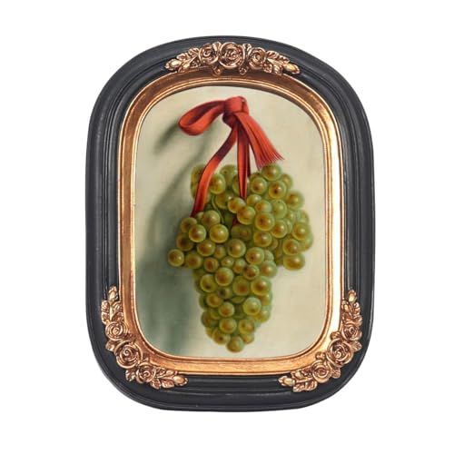 Vintage Mini Picture Frame 2.5x3.5 Inch,Antique Ornate Photo Frame With Floral Relief,Wall and Tabletop Display,High Definition Glass Front,Retro Home Decor Art Gallery (Black 2.5x3.5)