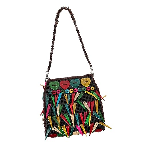 Sac Bandoulière à Franges Healvian Sécurisé avec Fermeture Éclair Antichute