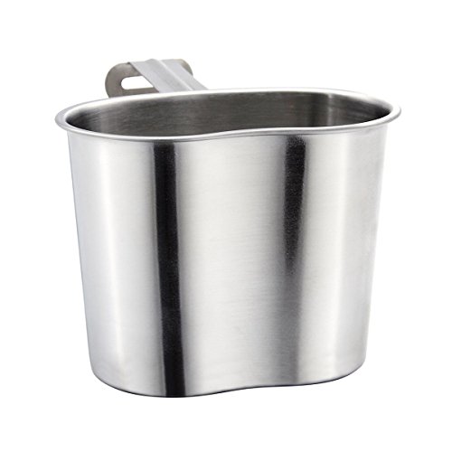 Targetevo Stainless Steel Military Canteen 1Qt Portable With 0.5Qt Cup Green Cover Camping Hiking G.i. #TOP7