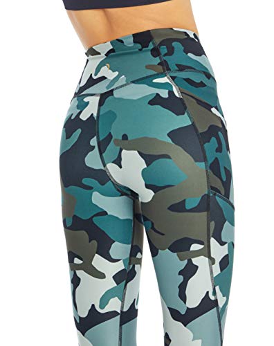 Jessica Simpson Sportswear Tummy Control Pocket Long Legging, Abyss Clouded Camo, Medium #TOP4