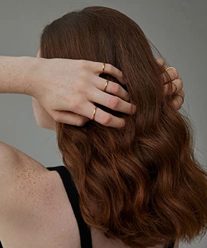 Funeia 14K Gold Band Ring For Women Men 2Mm 3Mm 4Mm 5Mm 6Mm 8Mm 10Mm Wedding Bands Gold Stacking Stackable Plain Statement Thumb Finger Ring Comfort Fit Size 5-11 #TOP6