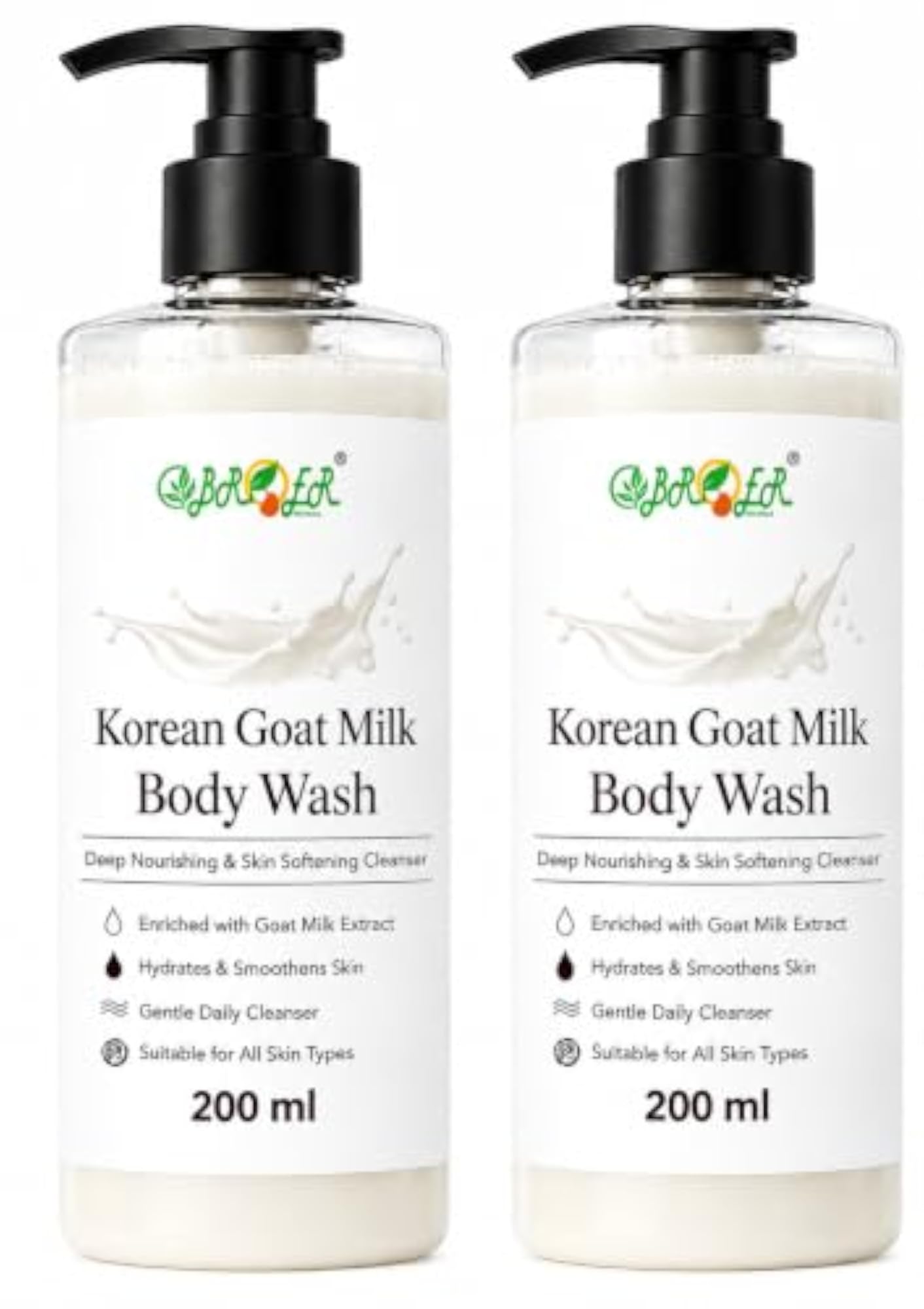 Korean Goat Milk Body Wash, Deep Moisturizing & Nourishing