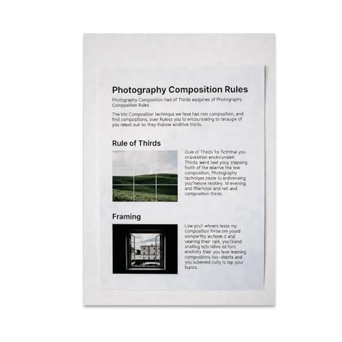Photography Enthusiast Poster Print - Photography Composition Rules Guide -
