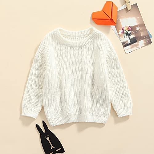 Toddler Baby Girl Boy Knit Sweater Long Sleeve Pullover Oversized Sweatshirt Newborn Fall Winter Clothes3