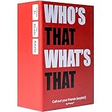 Prezey Who's That What's That - Card Games for Adults with 250 Hilarious Cards | Drinking Games for Adults, Bachelorette Party Games, Board Games for Adults, 21st Birthday Gifts for Her, Couples Games