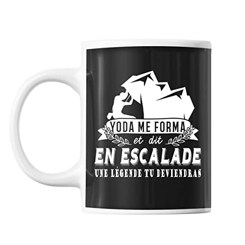 Planetee Mug Escalade Légende - Tasse pour Thé Café - Cadeau Noel ou Anniversaire