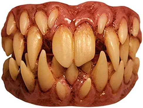 Trick Or Treat Studios It Pennywise Fang Teeth for Adults, One Size, Creepy Prosthetic Features Rows of Scary Teeth