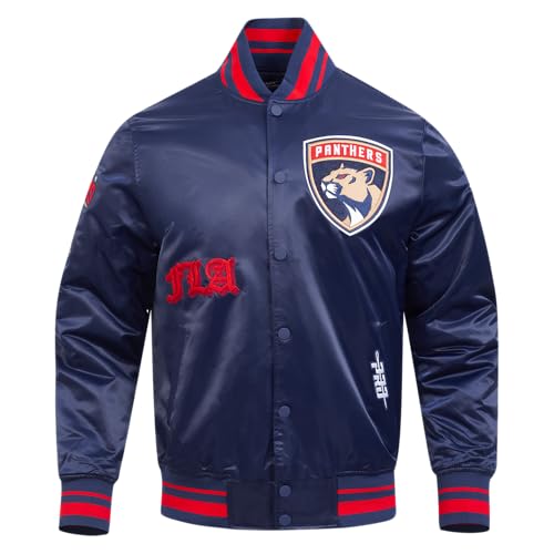 Image of Pro Standard Mens NHL Old English Satin Jacket