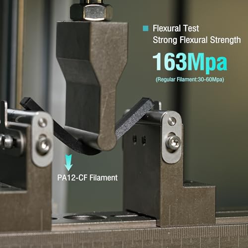 Image of SUNLU PA12-CF 20% Carbon Fiber Nylon 1.75mm 3D Printing Filament, Black 1KG | Excellent Wear & Oil Resistance, Heat-Resistant Spool, Nylon 3D Printer Filament