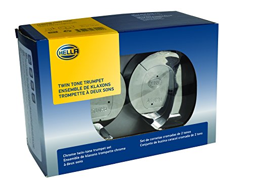 Hella 007728883 Chrome 12V Trumpet Horn Kit (Universal Fit) #TOP7