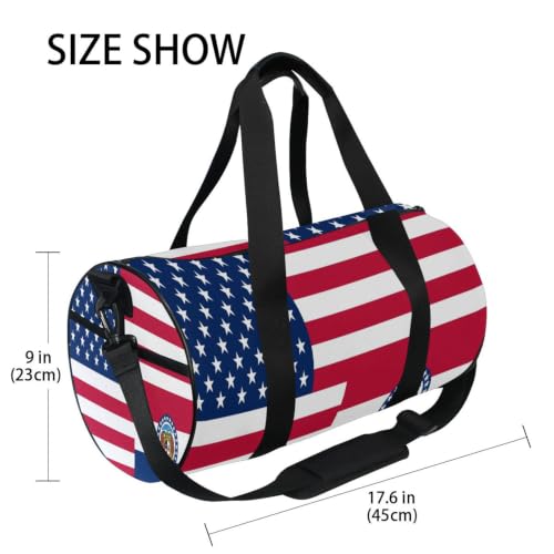 Bolsa de deporte ligera y cilíndrica con compartimento interior 4