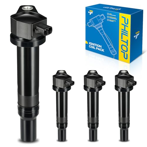 Image of PHILTOP 4 Pack Ignition Coil UF499 Fit for Hyundai Accent Kia Rio Rio5
