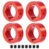 JGGZONE 4pcs RC Aluminum Joint Cup Reinforced Ring for TRAXXAS 1/5 X-MAXX, Reinforcement Ring Differential 17mm Drive Cup Sleeve RC Car Upgrade Parts (Red)