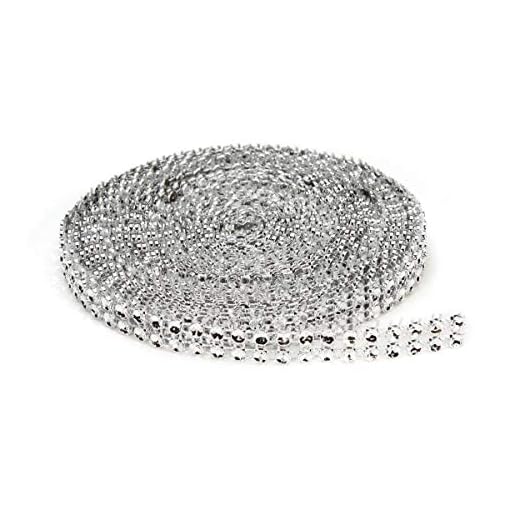 Bling On A Roll 4mmX5yd-2 Rows, Silver
