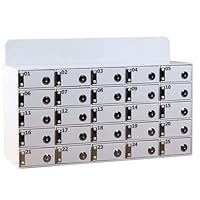 Cassetta Sicurezza Per Cellulari - 20 Slot Trasparenti, Con Serratura A Chiave, Acrilico - Foto 2