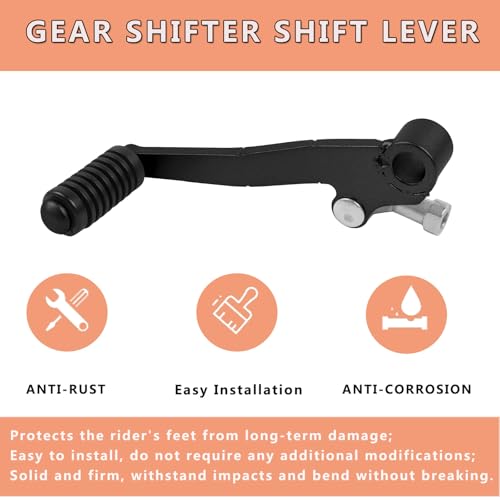 WORLDMOTOP Motorcycle Gear Shifter Shift Lever Shifter Pedal Replacement for Yamaha YZF R7 2022 2023 2024 (Black) by WORLDMOTOP - Used condition - Image 4