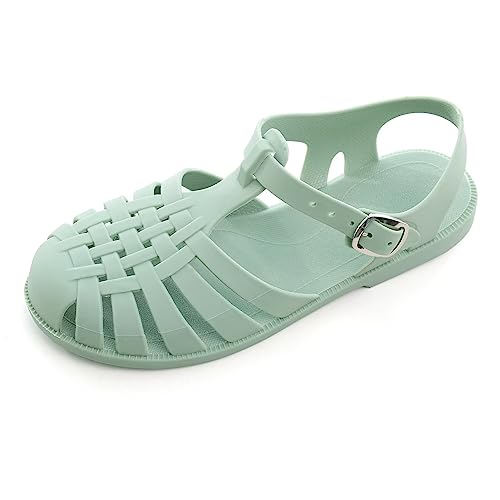 Image of Hee grand Crystal Jelly Heel Sandals for Women Summer Beach Jelly Shoes