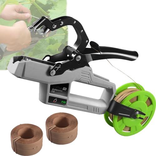 legatrice elettrica per piante, diametro di 45 mm, adatta per legatura di uva, verdura e piante, utilizzo 6000 volte per un giardinaggio efficiente
