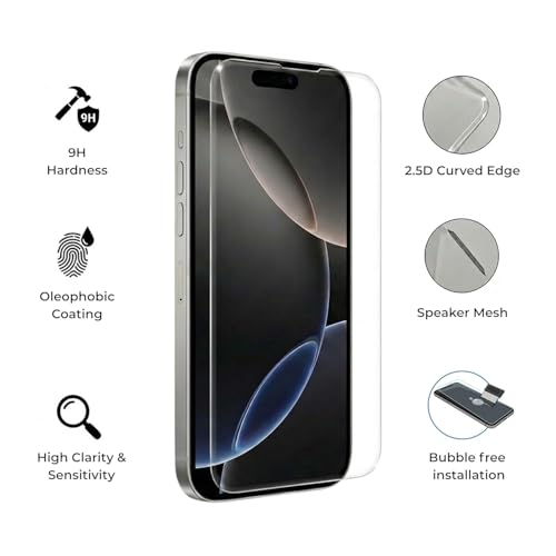 Image of DPJ Borderless Tempered Glass for iPhone 15 Pro [6.1 INCH] | Edge-to-Edge Screen Protector with Anti-Dust Mesh, Case-Friendly Fit & Installation Kit | Pack of 1 [Borderless] [Pack of 1]