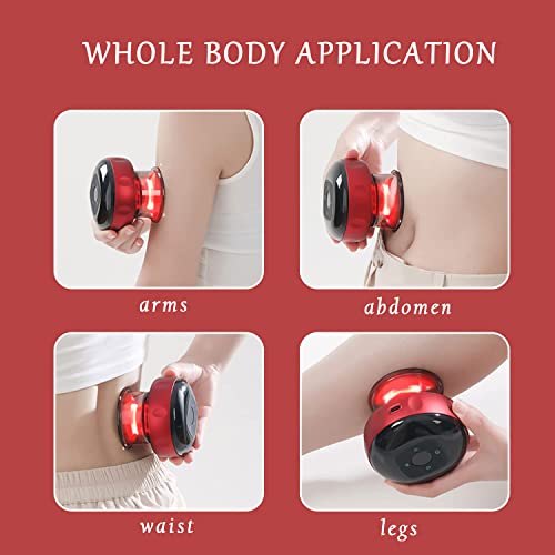 Xsmner Smart Dynamic Cupping Therapy Set, Cellulite Massager 3 In 1 Vacuum Therapy Machine Cellulite Remover, 12 Level Temperature And Suction Gua Sha Massage Tool #TOP3