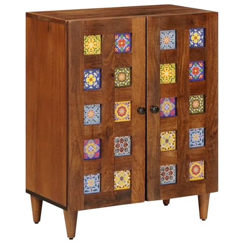 Buffet en noyer compact 60 cm : la solution de rangement idéale pour petits salons encombrés