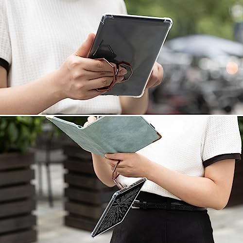 Image of CoBak Clear Case & Hand Strap for Ebook 11th Gen 2021-Lightweight Scratch-Proof Silicone Back Cover.Rosegold