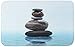 Produktbild WENKO 20949100 Badteppich Meditation - Duschvorleger, 100 % Polyester, Mehrfarbig