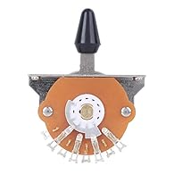 EXQUISITE APPEARANCE:The 5 way guitar switch is small and exquisite appearance, convenient to carry.Easy to install and use. The cap is made of quality material, to use. EASY TO INSTALL:The guitar 5 way toggle switch is and anti-corrosion.With mounti...