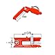 10pcs Daumen Pruner Messer, Multifunktionsfruchtfrüchte, das Fingermesser Ernte Pflanzenmesser mit Trennfingermesser Tragen