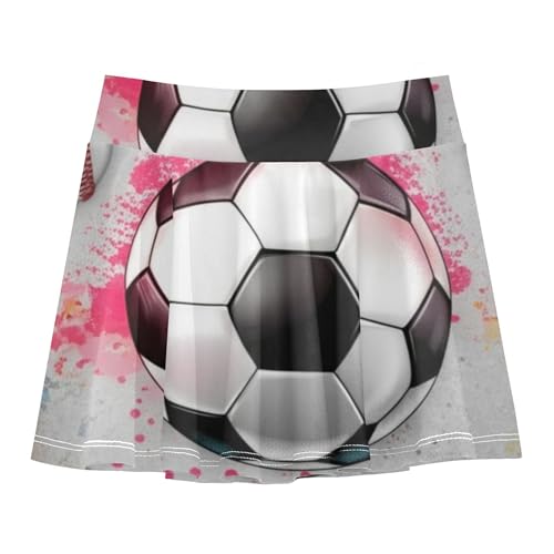 Tennis Skirts for Kids Soccer Balls Grey Athletic Shorts Girls Skorts Pleated Little Girl 4t
