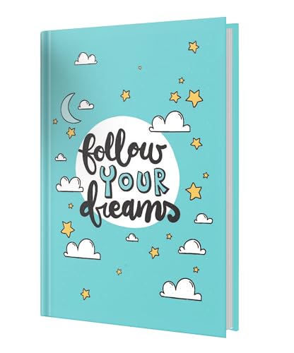 Image of AccuPrints Hard Bound Paper Notebook|Compact Size A5 (8.25 x 5.7)|200 Pages, 80 gsm|Flat Opening Hardbound Follow diary-01