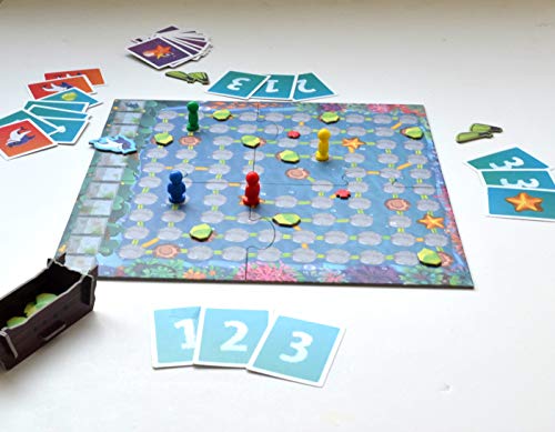 Image of Run Shark Run - Fun Board Game for Kids Age 4+ Years | Indoor Cooperative Board Games for Children | Multiple Levels | Multicolour