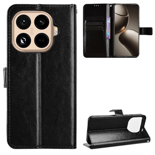 Funda Con Ranura Para Tarjetas Para Xiaomi Redmi 15C 4G - Cuero PU, Cierre Magnético Y Soporte, Color Negro