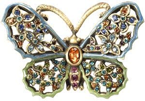 Jay Strongwater Ramia Butterfly Pin NO BOX