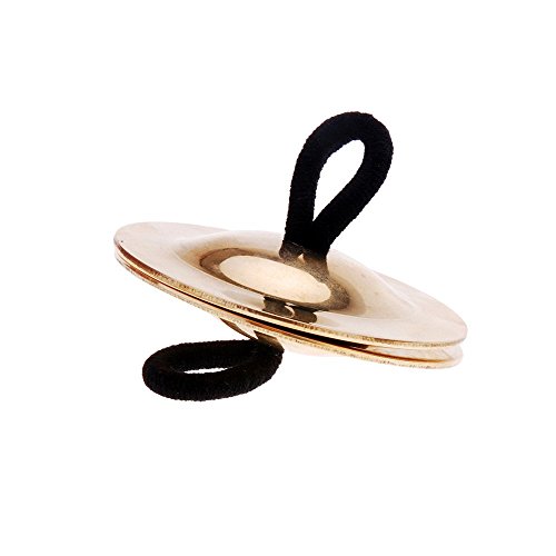 Andoer AGJ2116194705426CX 2Pcs Finger Cymbals Belly Dancing Gold Musical Instrument thumb #5