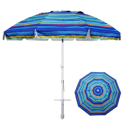 Large 8FT Portable Beach Umbrella