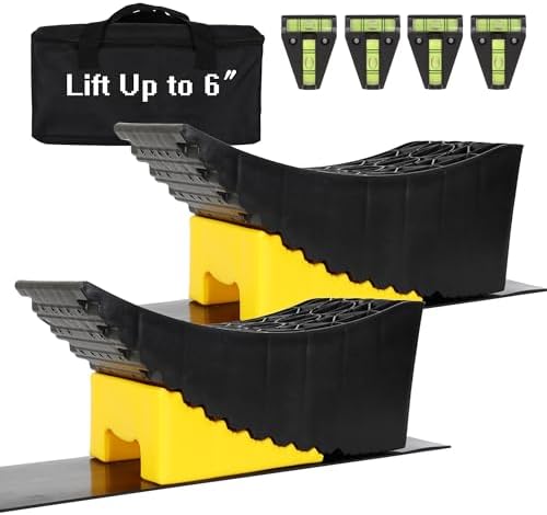 Amazon.com: GKNUTHDJ RV Leveling Blocks, Tire Change Ramp Curved ...