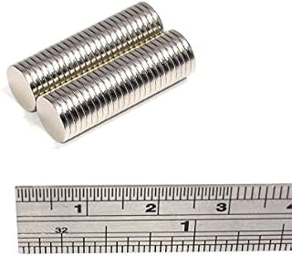 Spider Magnetics Ltd 50 Strong Thin Round Magnets 8X1 mm Neodymium Disc 8mm Dia X 1mm Paper Craft Magic