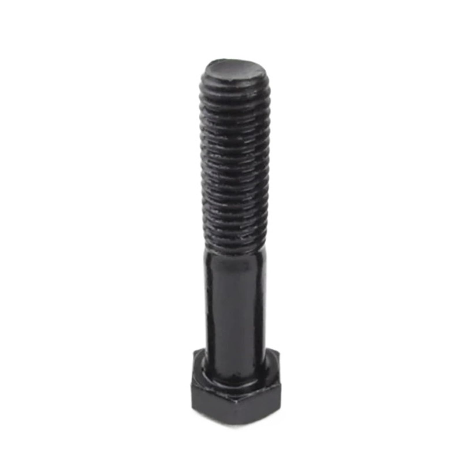 vis à tête en T Vis à tête hexagonale en acier au carbone, filetage complet et partiel, 1 pièce, M18, M20, M22, M27, boulons hexagonaux externes noirs(M20x160 1PCS)