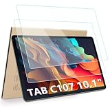 Hianjoo Screen Protector Compatible with URAO C107 10.1' 2025 Tablet Android 15 14, Tempered Glass [HD Clarity] [9 Hardness] [9.17'' x 5.63'', 233mm x 143mm], 2 Pack