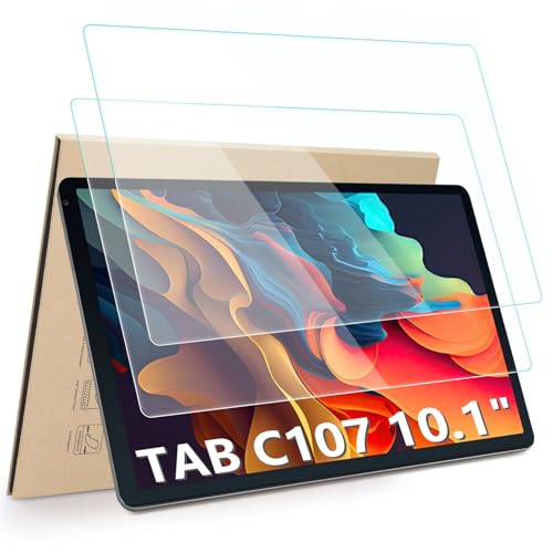 Hianjoo Screen Protector Compatible with URAO C107 10.1 2025 Tablet Android 15 14 Tempered Glass [HD Clarity] [9 Hardness] [9.17 x 5.63 233mm x 143mm] 2 Pack